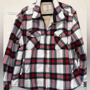 Plaid Button-Up Shacket